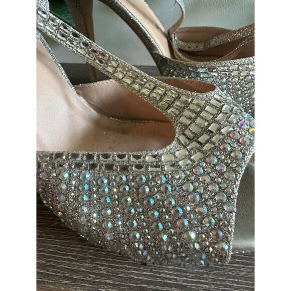 De Blossom Glitter Heels with Rhinestones – Size 10 - Picture 3 of 12